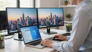 how to set up a second monitor on Windows laptop